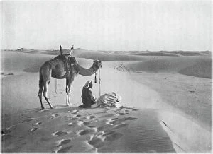 Sand Gallery: The Sunset Prayer in the Desert, c1913. Artist: Charles JS Makin
