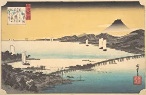 Sunset at Seta, ca. 1832. ca. 1832. Creator: Ando Hiroshige