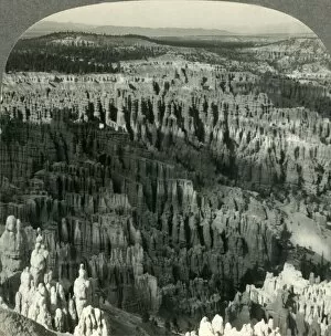 Ca±on Gallery: Sunset in the Silent City, Bryce Canyon, Utah, c1930s. Creator: Unknown
