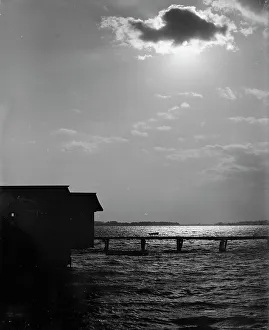 Drifting Prints: Sunset from South Battery, Charleston, S.C. c1907. Creator: Unknown