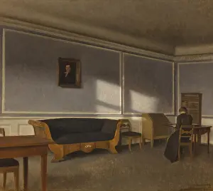 Sunshine in the Drawing Room II, 1903. Creator: Hammershoi, Vilhelm (1864-1916)