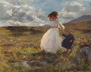 Charles Sims Gallery: Sunshine and Wind, c1907. Artist: Charles Sims