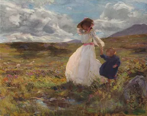 Studio Volume 41 Collection: Sunshine and Wind, c1907. Artist: Charles Sims