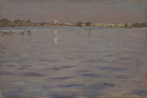 Isaak Ilyich 1860 1900 Gallery: Last sunshines. A lake, 1898-1899. Artist: Levitan, Isaak Ilyich (1860-1900)