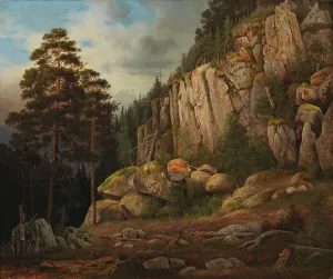 Scots Pine Prints: Suopeltovuori in Haminalahti, 1867. Creator: Magnus von Wright