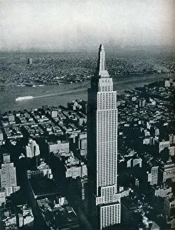 A superb photograph of the Worlds tallest building, the Empire State, New York City, c1940. Artist: Sherman Mills Fairchild