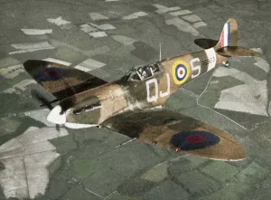 Colourised Collection: Supermarine Spitfire Mk Vb, 1941. Artist: Chas Brown