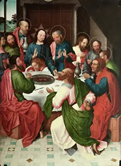 Apostles Prints: The Last Supper, 1490-1500. Creator: Master of Saint John the Evangelist (active 1490-1500)