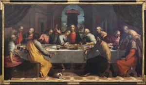 Bread And Wine Collection: The Last Supper, 1604. Creator: Cantagallina, Remigio (1582 / 83-1656)