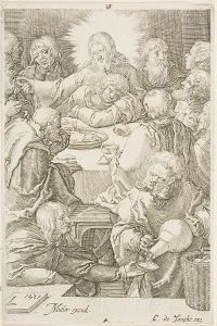 Jan Harmensz Muller Prints: The Last Supper, 1615/1620. Creator: Jan Muller