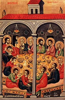 Last Supper Prints: The Last Supper, 1785. Creator: Greek School