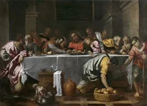 Bread And Wine Collection: The Last Supper. Artist: Carracci, Agostino (1557-1602)