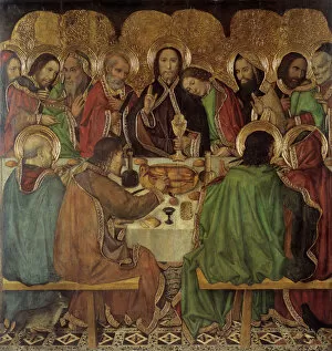 Bread And Wine Collection: The Last Supper. Artist: Huguet, Jaume (1412-1492)