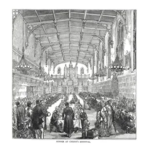Supper Prints: Supper at Christs Hospital, 1878