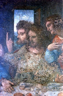 The Last Supper (detail), 1495-1498. Artist: Leonardo da Vinci