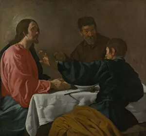 Velasquez Gallery: The Supper at Emmaus, 1622-23. Creator: Diego Velasquez