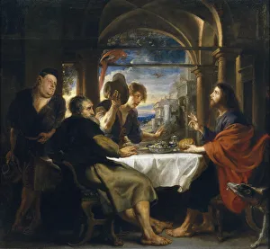The Supper at Emmaus, 1638. Artist: Rubens, Pieter Paul (1577-1640) The Supper at Emmaus, 1638. Artist: Rubens, Pieter Paul (1577-1640)
