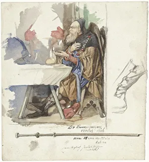 Recognising Prints: Detail from The Supper at Emmaus, 1865-1930. Creator: Jac van Looij