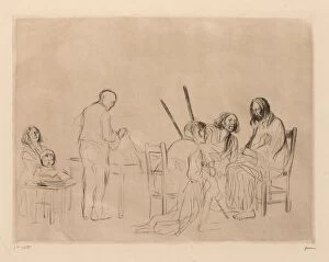 19th 20th Century Gallery: Supper at Emmaus. Creator: Jean Louis Forain (French, 1852-1931)