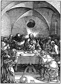 Nimbus Prints: The Last Supper from the Great Passion series, c1510, (1936). Artist: Albrecht Durer