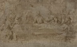 Disciple Gallery: The Last Supper, mid 16th century. Creator: Unknown