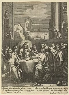 Goltzius Hendrik Gallery: The Last Supper, from The Passion of Christ, mid 17th century. Creator: Nicolas Cochin
