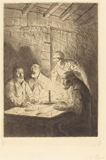 Hungry Collection: Supper of the Poor (Le souper chez misere). Creator: Alphonse Legros