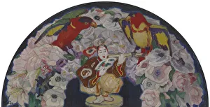 Parrots Prints: Supraporte with a Parrots, 1912