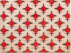 Line Prints: Suprematist Pattern. Fabric design