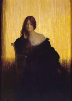 Pastel On Cardboard Collection: Sur champ d or (On a Field of Gold), 1897