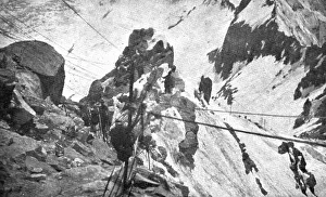 Dolomites Prints: Sur le front Italien; un coin du champ de bataille: le col de Lago Scuro