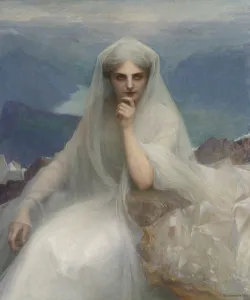 Dagnan Bouveret Prints: Sur les cimes (On The Summit), 1903