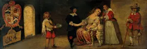 Bloodletting Prints: A surgeon letting blood from a woman's arm