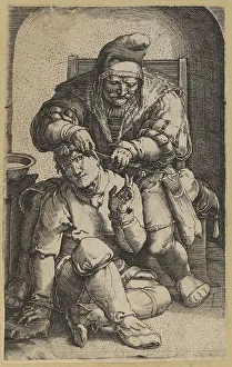 Lucas Jacobsz Prints: The Surgeon [reverse copy]. Creator: Unknown