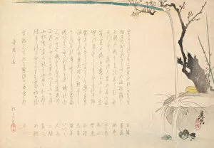 Zeshin Gallery: Surimono, ca. 1860. ca. 1860. Creator: Shibata Zeshin