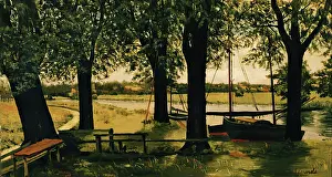 Edwin Prints: Surlingham Ferry, 1845-1869. Creator: Edwin Edwards
