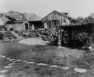 Surprise Valley Farm, Arthur Curtiss James property, Beacon Hill Road, Newport, Rhode Island, 1917 Creator: Frances Benjamin Johnston. Surprise Valley Farm, Arthur Curtiss James property, Beacon Hill Road, Newport, Rhode Island
