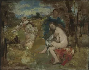 Manet Edouard Prints: Surprised nymph, c1861. Creator: Edouard Manet