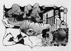 Sleep Gallery: Surreal study, 1952. Creator: Shirley Markham