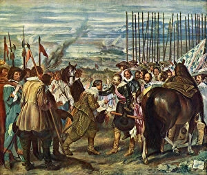 Seige Gallery: Surrender of Breda (Las Lanzas), 1634-1635.Artist: Diego Velazquez