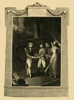 Political Event Prints: The surrender of Buonaparte on board the Bellerophon