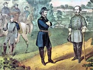 The surrender of Confederate forces in North Carolina, American Civil War, 1865 The surrender of Confederate forces in North Carolina, American Civil War, 1865