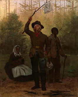 Bandage Collection: Surrender of a Confederate Soldier, 1873. Creator: Julian Scott