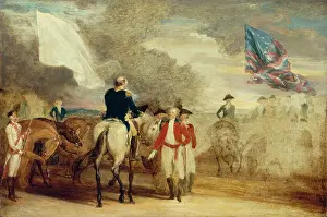 Agreement Prints: Surrender of Cornwallis at Yorktown, 1787. Creator: John Trumbull