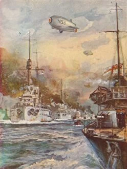 Escorting Collection: The Surrender of the German High Seas Fleet, 1918 (1919). Artist: Charles John De Lacy