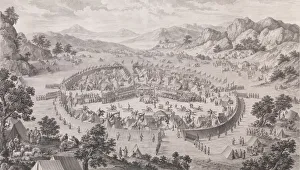 Jean Damascene Sallusti Prints: The Surrender of the Khan of Badakhsan, 1772. Creator: Pierre Philippe Choffard