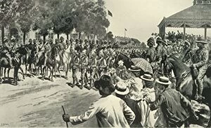 Prior Gallery: The Surrender of Kroonstadt: Troops Marching Past Lord Roberts and Staff, 1901. Creator