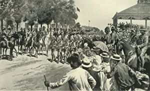 Pavilion Prints: The Surrender of Kroonstadt: Troops Marching Past Lord Roberts and Staff, 1901. Creator