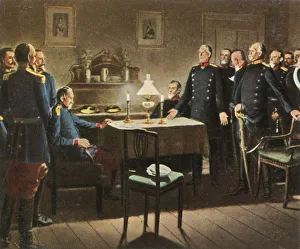 Otto Von Prints: The Surrender at Sedan Castle, 2 September 1870, (1936). Creator: Unknown