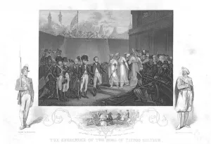 Singleton Gallery: The Surrender of two Sons of Tipoo Sultan (1792), c1860